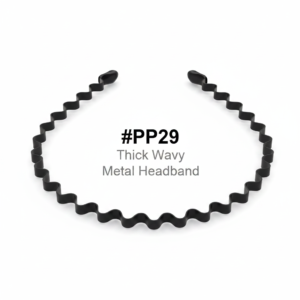 Thick Wavy Metal Headband #PP29