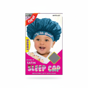 Satin Sleep Cap for Babies - Wide Band - Under 5 Years - Black & Assorted - #M4781AST & #M4781BLK