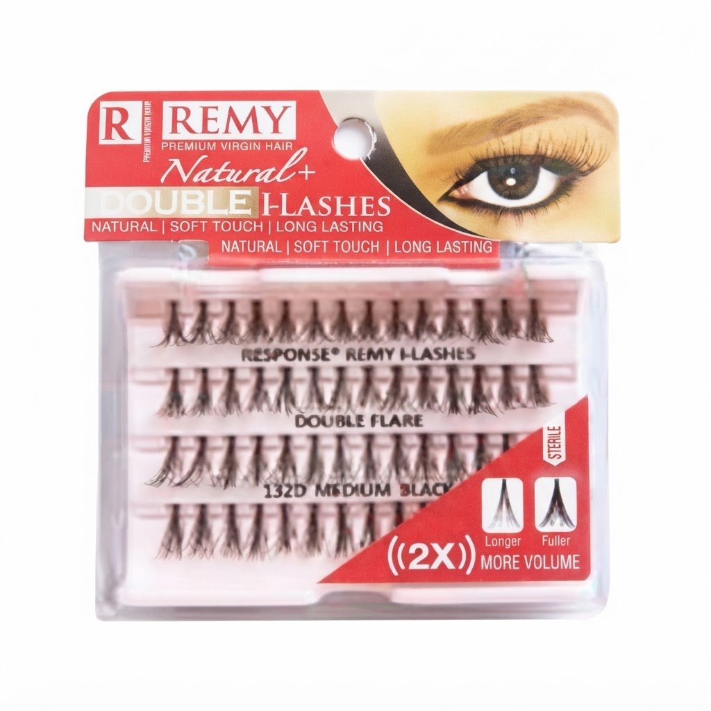 Eyelashes Flair Medium Double Black #00132D