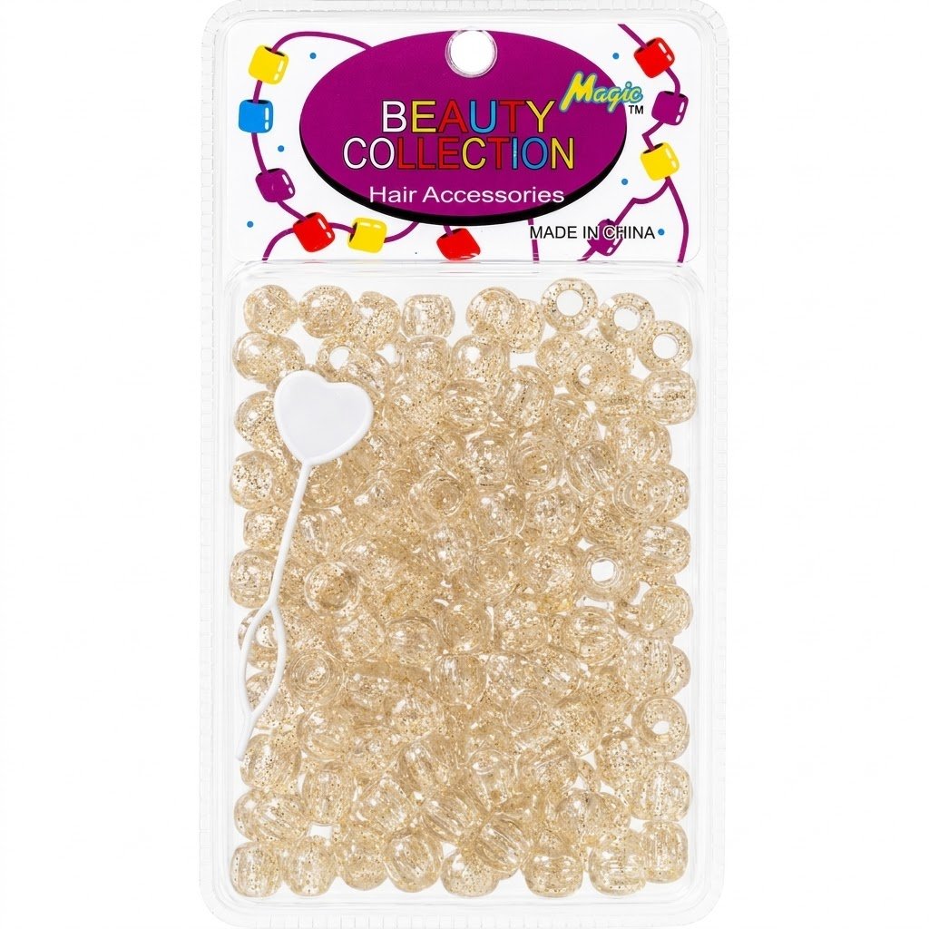 1000 Glitter Beads Gold #1000GGOL
