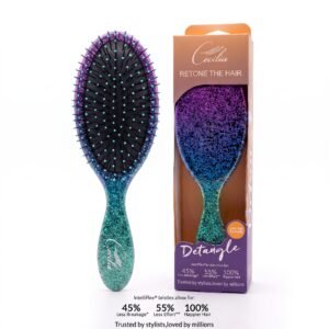 Cecilia Round Cushion Detangling Brush in vibrant colours with IntelliFlex® bristles