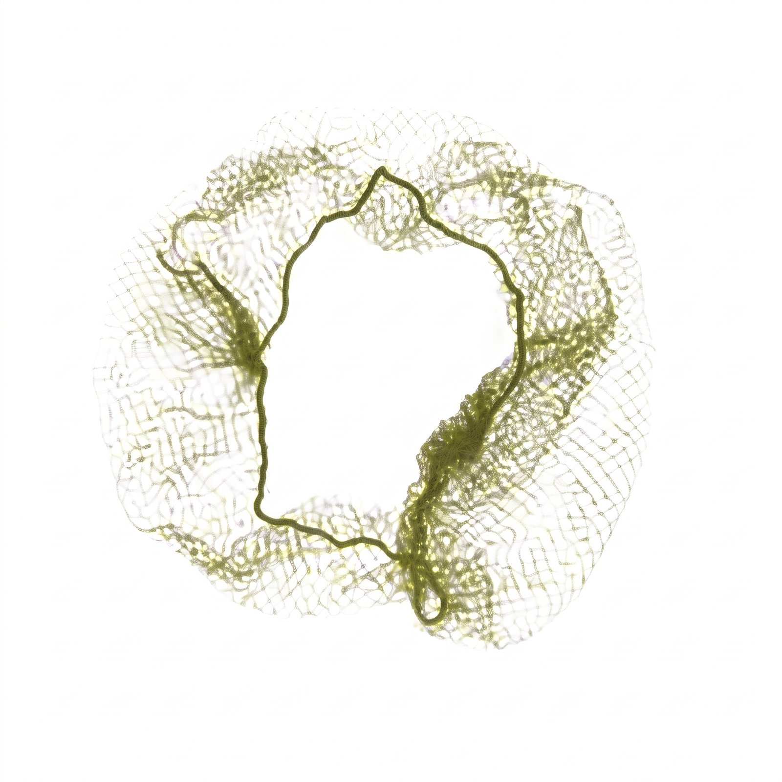 Extra Fine Blonde Hair Net on Ring, 144 pcs