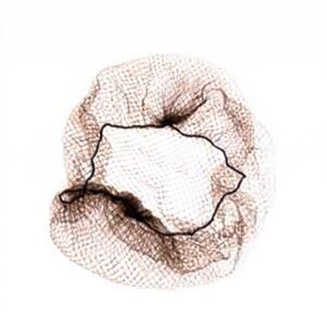 Extra Fine Dark Brown Hair Net on Ring for secure styling