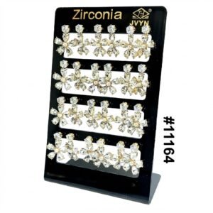 Earstead Display with Stone featuring elegant zirconia ear studs