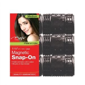 MAGNET ROLLER SUPER JUMBO BLACK hair rollers for voluminous curls