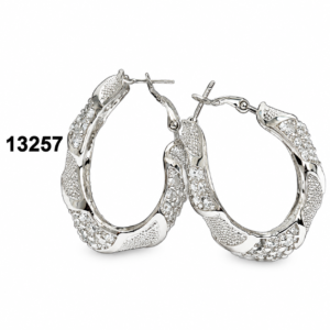 Elegant Silver Drop Shape Earrings in stylish design