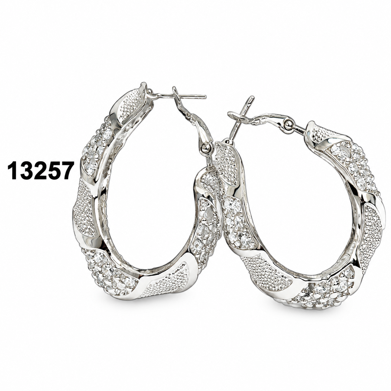 Elegant Silver Drop Shape Earrings in stylish design