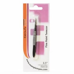 Beauty Icon Twizer Pointed Tweezers with extra grip for precision grooming