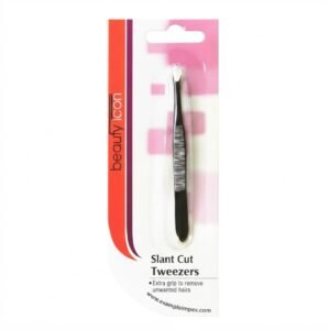 Beauty Icon Slant Cut Tweezers for Precision Grooming