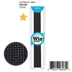 Magic Collection Line Silicone Wig Band in Black
