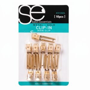 Gold all purpose curl clips for hair styling