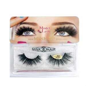 MODEL 3D MINK EYE LASHES 033 package with luxurious mink lashes for dramatic eye looks