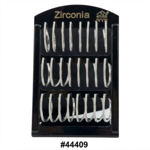 Elegant Earring Display Silver Round for showcasing earrings
