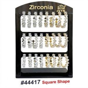Fancy Earring Display showcasing various earrings in a stylish arrangement