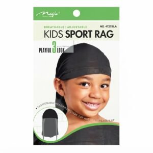 KID'S SPORT RAG BLACK - stylish and breathable hair accessory for kids