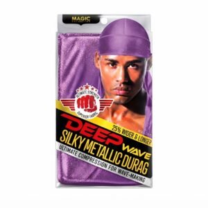 Deep Wave Durag in Hot Purple for stylish wave-making and hair care.