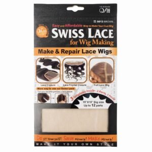Qfit Wig Lace Lite Brown for wig making and repair
