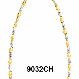 Swanbelle Gold and Silver Neck Chain displayed elegantly