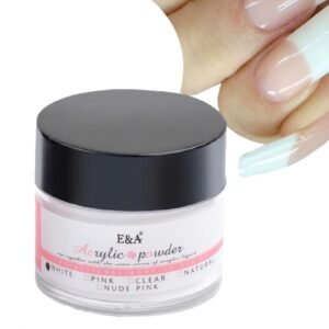 E&A Acrylic Powder Jar Clear 15g for professional nail care