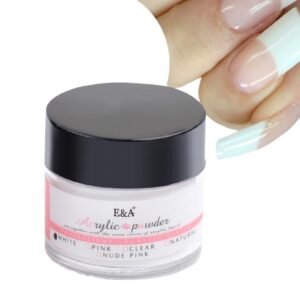 E&A Acrylic Powder Jar White 15g for Nail Art