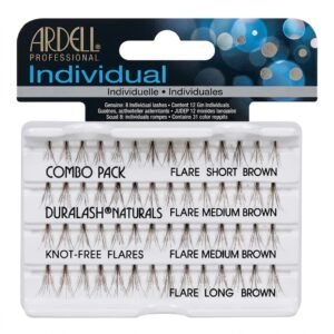 ARDEL Combo Brown Individual Lashes with short, medium, and long lengths