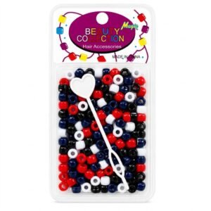 ROUND BEADS 200 TOMMY COLOR hair accessories pack with assorted colours.