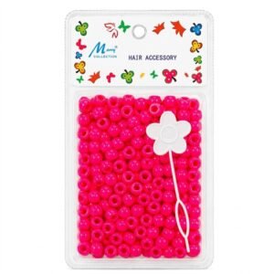 8MM Hot Pink round beads for hair accessories