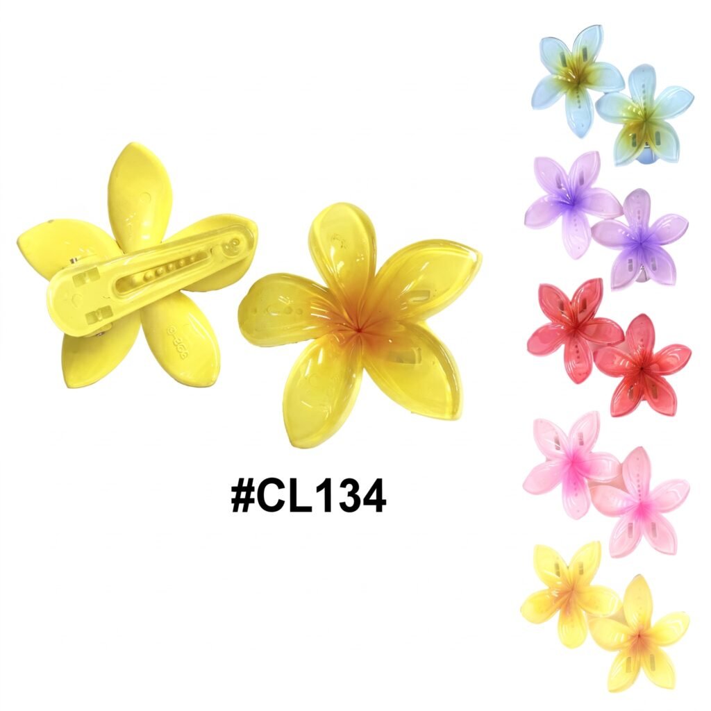 Jawa Hair Clip Flower Style Mix Color 5 Pieces #CL134