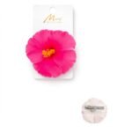 Bright Pink Floral Hair Clip #CL142