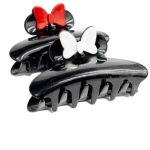 Jawa Clip Medium Black With Butterfly hair accessory