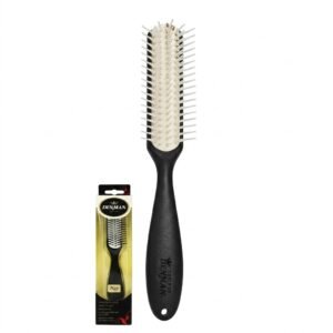 Denman Brush Long Styler 5 Row Black for professional hair styling