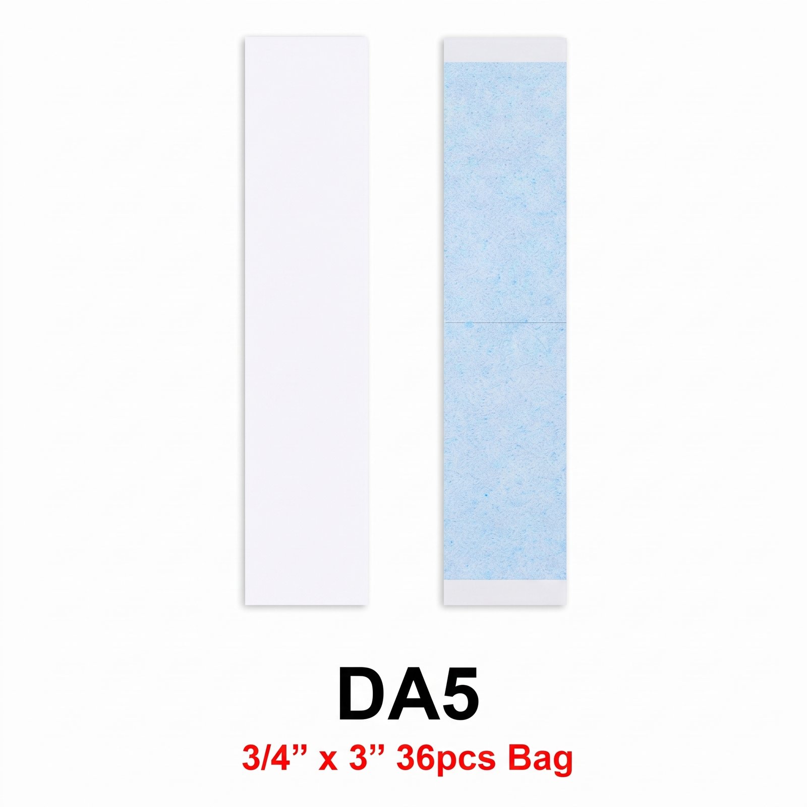 Blue Tape Strip 36 Pieces in Bag 3/4" x 3" for salon use