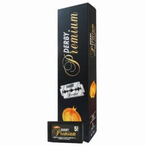 Derby Premium Black Blades Pack of 5 x 20 for salon use