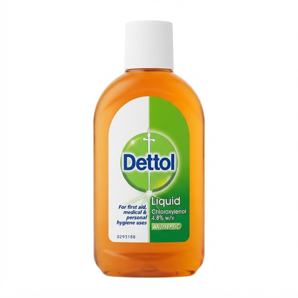Dettol Liquid Antiseptic 250ml bottle for first aid and hygiene