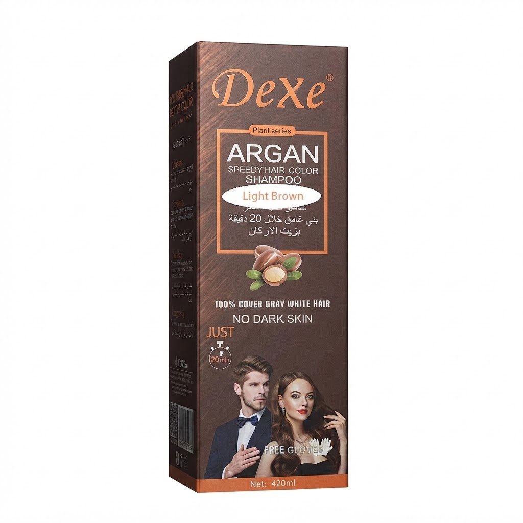 Dexe Argan Shampoo for Light Brown Hair 420ml