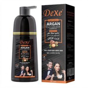 Dexe Argan Shampoo Natural Black 420ml for speedy hair color