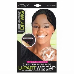 Lace Front Centre Parting U Part Wig Cap with adjustable straps for perfect fit