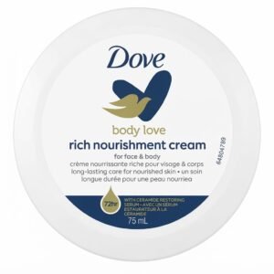Dove Rich Nourishing Cream Jar 75ml for face and body hydration