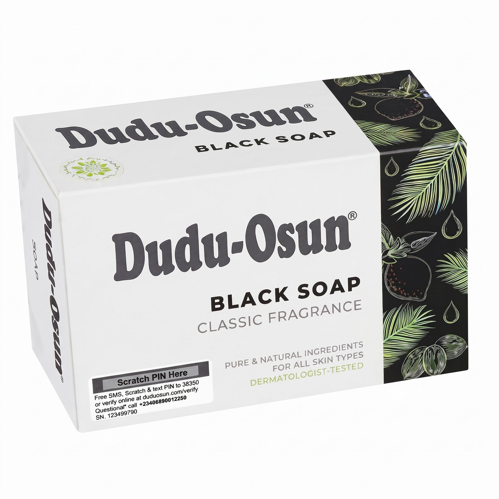 Dudu Soap 150g box with natural ingredients for skin care