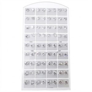 Clear earring display for showcasing jewellery