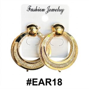 Fancy Round Gold Earrings from Fashion Jewelry