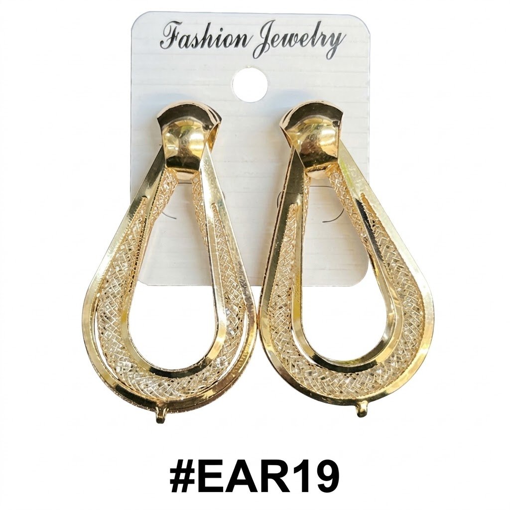 Elegant gold earrings from Fashion Jewelry with unique design