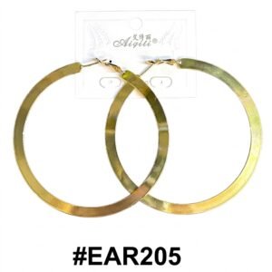 Aiqili Gold Medium Hoop Earrings