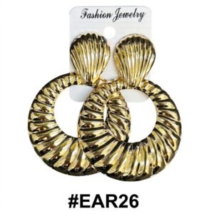 Fashion Jewelry Fancy Gold Statement Earrings