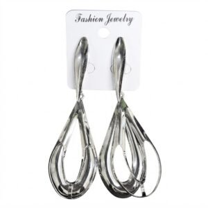 Long Silver Fancy Earrings for Women