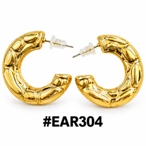 Gold half moon earrings from Murry Collection