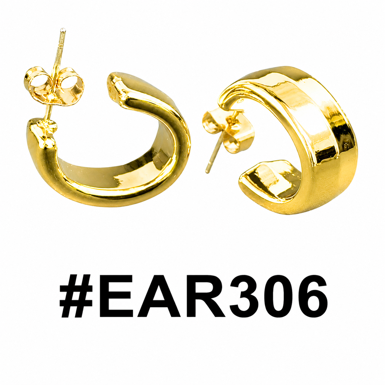 Gold small hoop earrings from Murry Collection