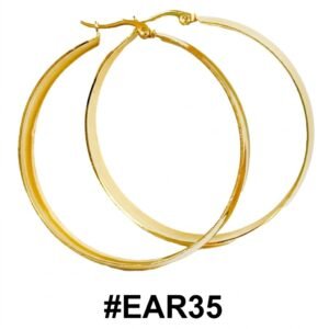Elegant Fancy Gold Round Hoop Earrings