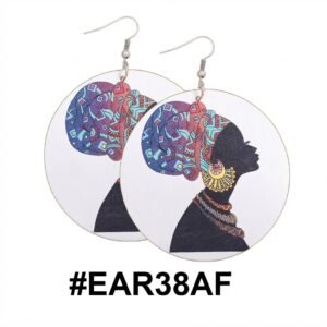 Vibrant New African Style Earrings featuring artistic design