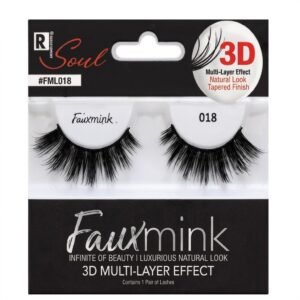 Natural 3D Mink Eyelashes in Black for a luxurious natural look